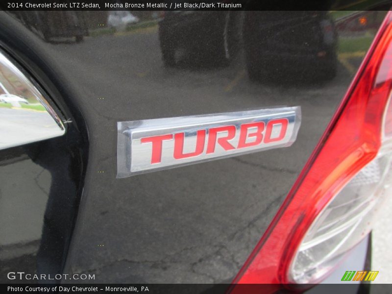 Mocha Bronze Metallic / Jet Black/Dark Titanium 2014 Chevrolet Sonic LTZ Sedan