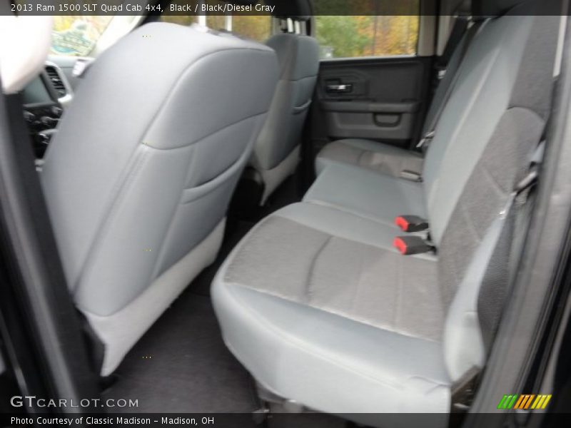 Black / Black/Diesel Gray 2013 Ram 1500 SLT Quad Cab 4x4