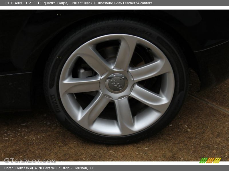 Brilliant Black / Limestone Gray Leather/Alcantara 2010 Audi TT 2.0 TFSI quattro Coupe