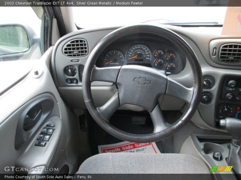 Silver Green Metallic / Medium Pewter 2003 Chevrolet TrailBlazer EXT LT 4x4