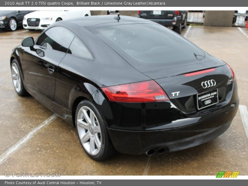 Brilliant Black / Limestone Gray Leather/Alcantara 2010 Audi TT 2.0 TFSI quattro Coupe