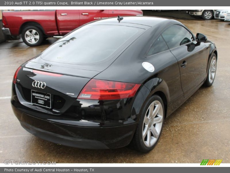 Brilliant Black / Limestone Gray Leather/Alcantara 2010 Audi TT 2.0 TFSI quattro Coupe
