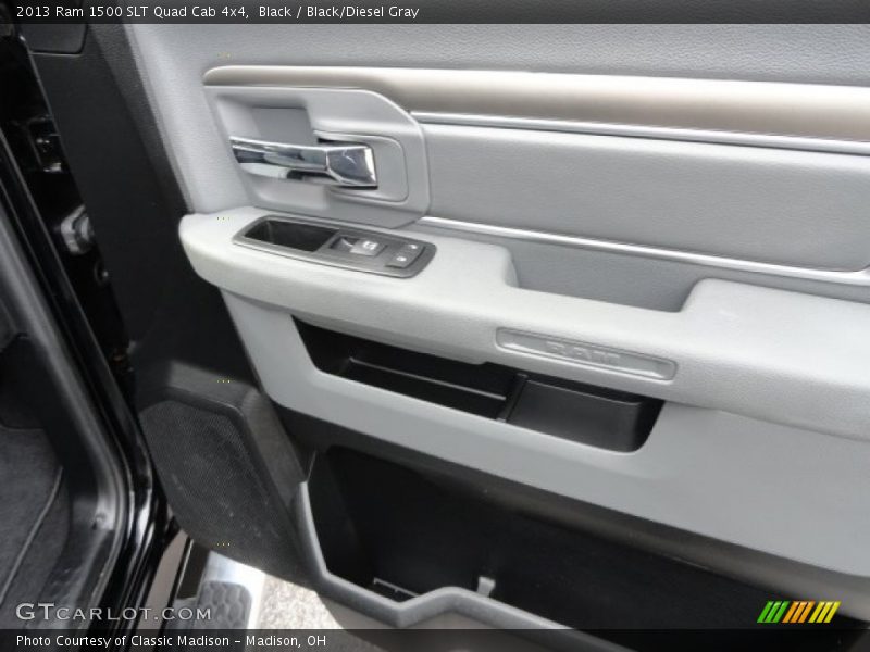 Black / Black/Diesel Gray 2013 Ram 1500 SLT Quad Cab 4x4