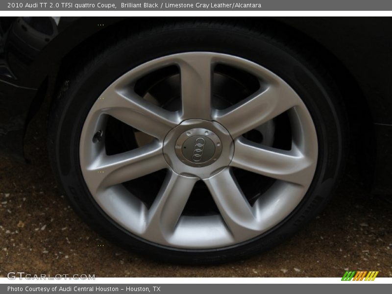 Brilliant Black / Limestone Gray Leather/Alcantara 2010 Audi TT 2.0 TFSI quattro Coupe
