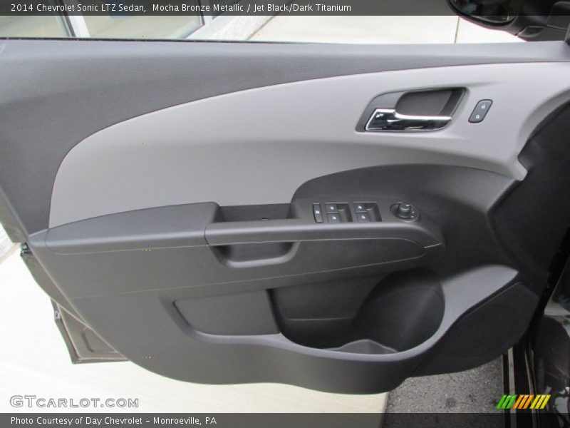 Mocha Bronze Metallic / Jet Black/Dark Titanium 2014 Chevrolet Sonic LTZ Sedan