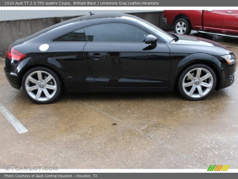 Brilliant Black / Limestone Gray Leather/Alcantara 2010 Audi TT 2.0 TFSI quattro Coupe