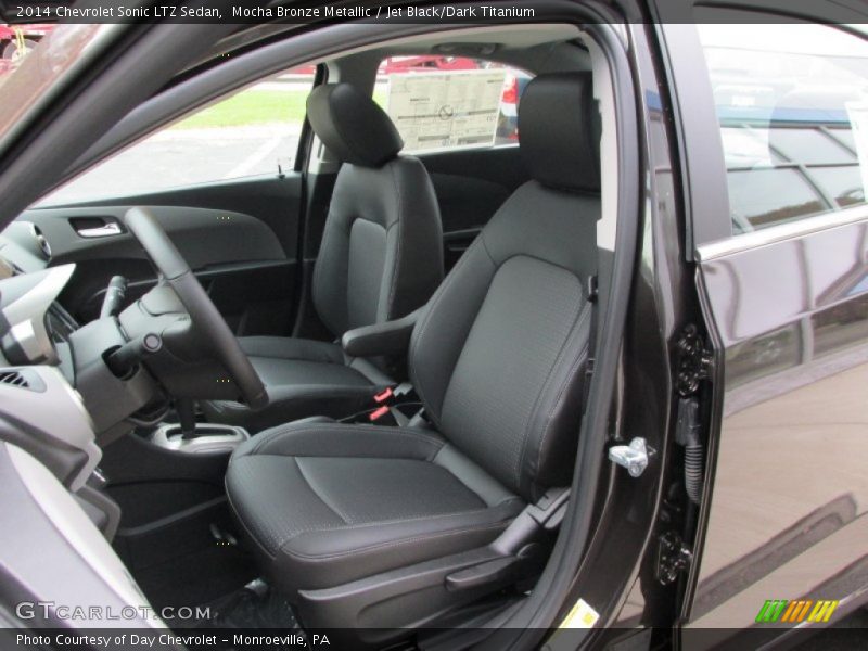 Front Seat of 2014 Sonic LTZ Sedan