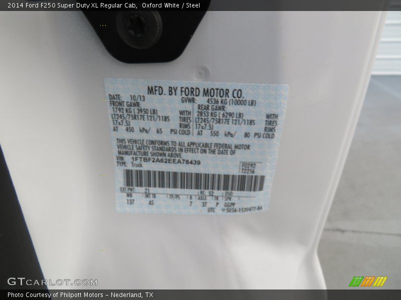 Oxford White / Steel 2014 Ford F250 Super Duty XL Regular Cab