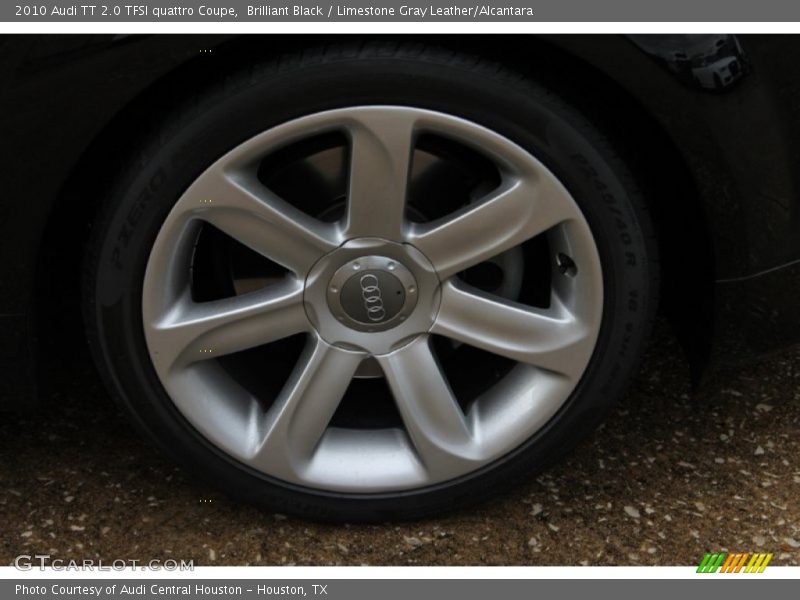 Brilliant Black / Limestone Gray Leather/Alcantara 2010 Audi TT 2.0 TFSI quattro Coupe