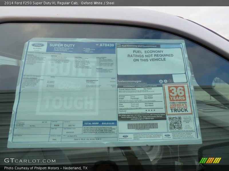 Oxford White / Steel 2014 Ford F250 Super Duty XL Regular Cab