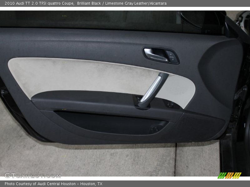 Brilliant Black / Limestone Gray Leather/Alcantara 2010 Audi TT 2.0 TFSI quattro Coupe
