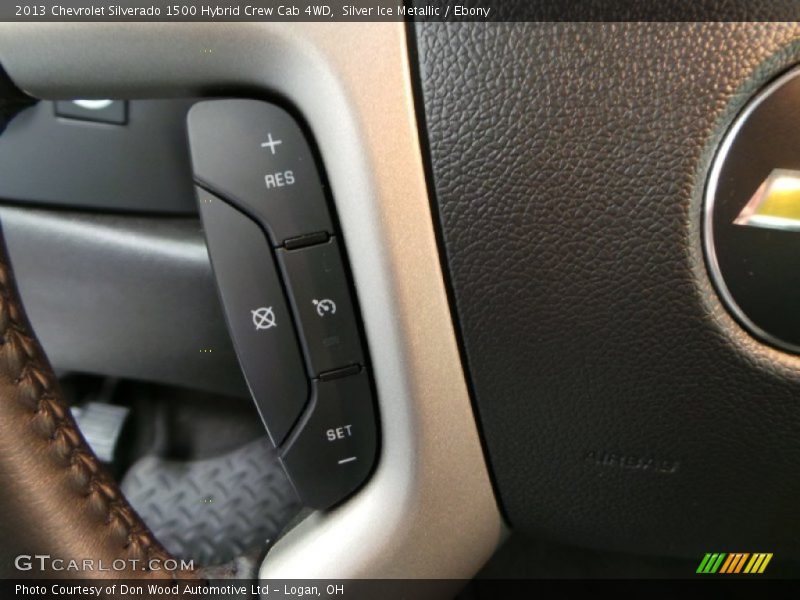 Silver Ice Metallic / Ebony 2013 Chevrolet Silverado 1500 Hybrid Crew Cab 4WD