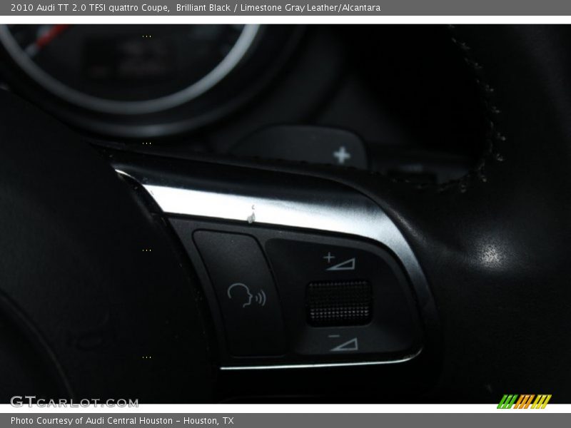 Brilliant Black / Limestone Gray Leather/Alcantara 2010 Audi TT 2.0 TFSI quattro Coupe
