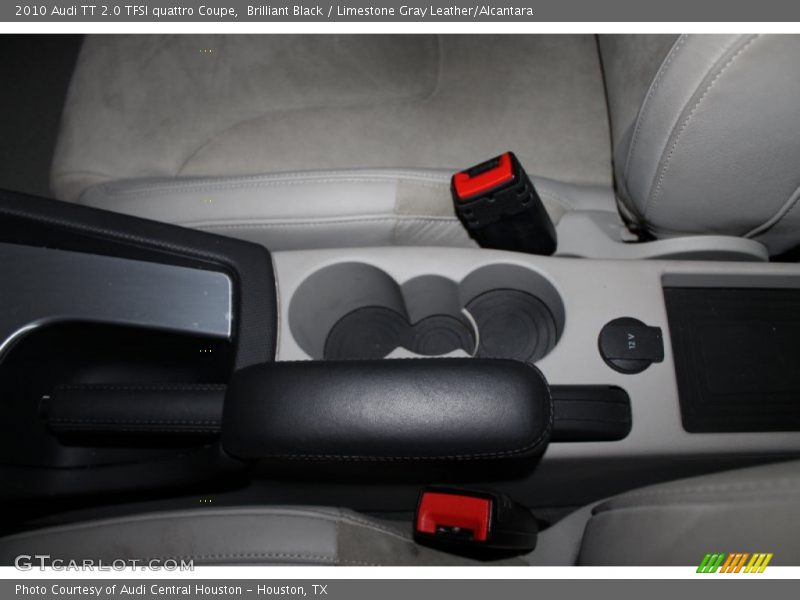 Brilliant Black / Limestone Gray Leather/Alcantara 2010 Audi TT 2.0 TFSI quattro Coupe