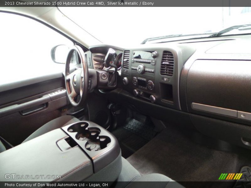 Silver Ice Metallic / Ebony 2013 Chevrolet Silverado 1500 Hybrid Crew Cab 4WD