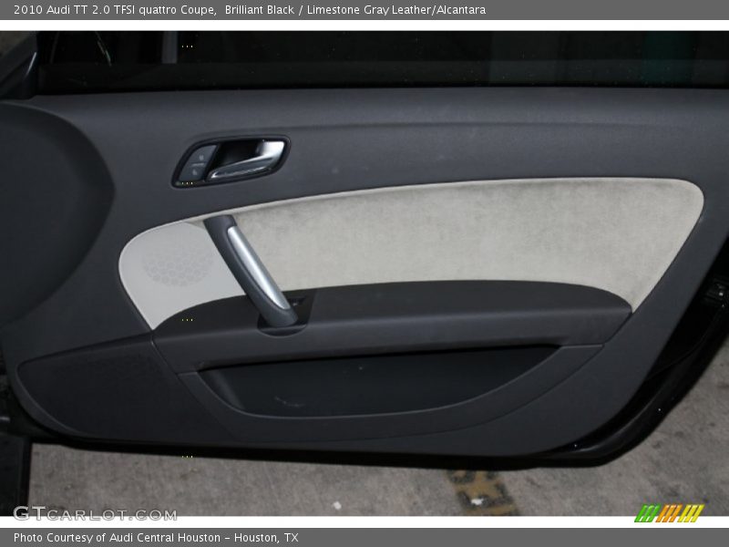 Brilliant Black / Limestone Gray Leather/Alcantara 2010 Audi TT 2.0 TFSI quattro Coupe