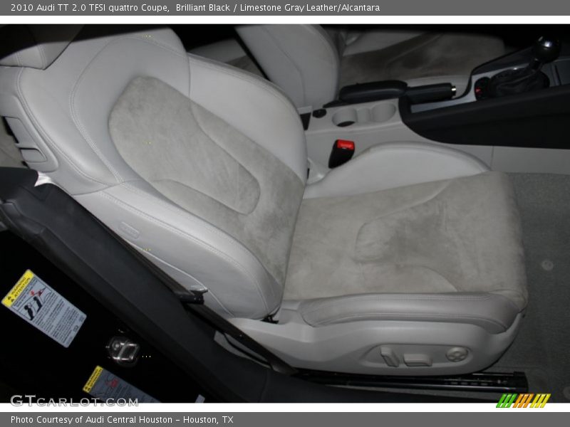 Brilliant Black / Limestone Gray Leather/Alcantara 2010 Audi TT 2.0 TFSI quattro Coupe