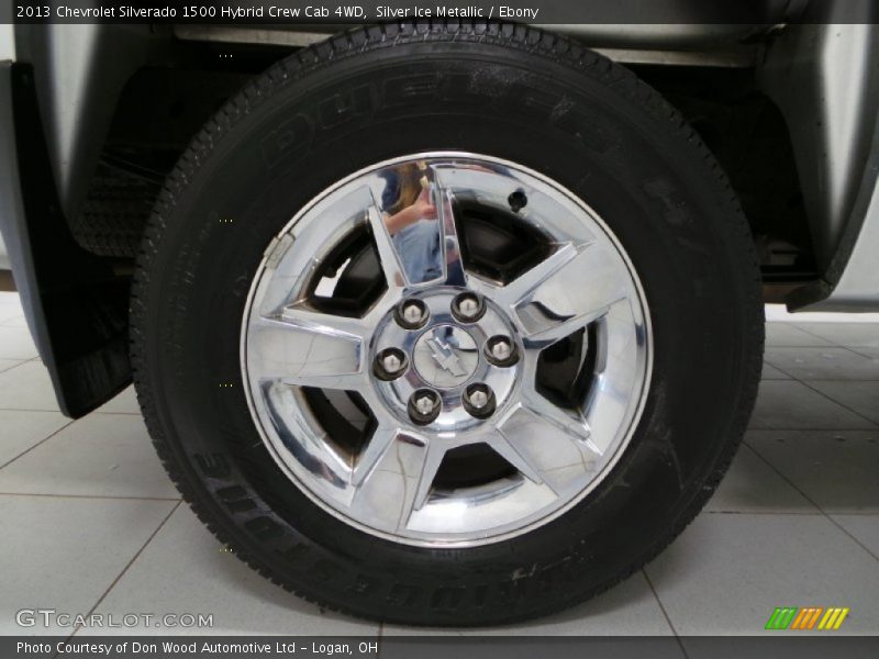 Silver Ice Metallic / Ebony 2013 Chevrolet Silverado 1500 Hybrid Crew Cab 4WD