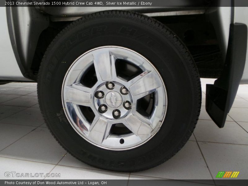 Silver Ice Metallic / Ebony 2013 Chevrolet Silverado 1500 Hybrid Crew Cab 4WD
