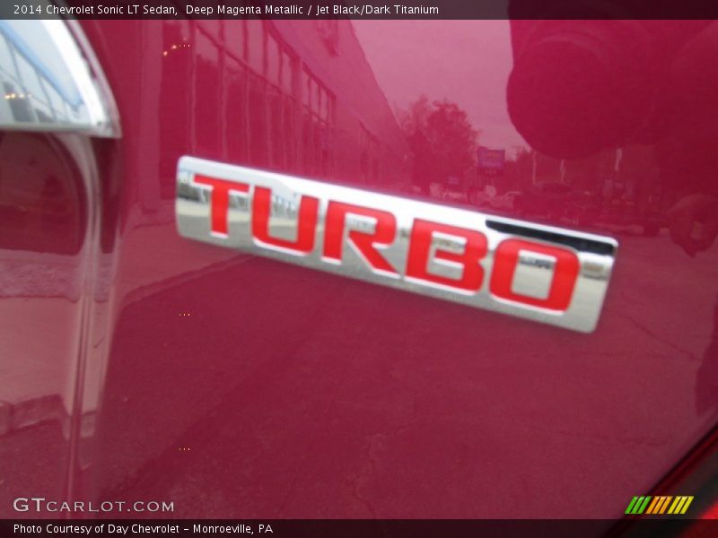 Deep Magenta Metallic / Jet Black/Dark Titanium 2014 Chevrolet Sonic LT Sedan