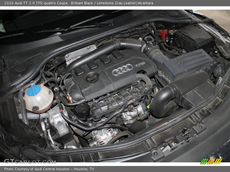 Brilliant Black / Limestone Gray Leather/Alcantara 2010 Audi TT 2.0 TFSI quattro Coupe