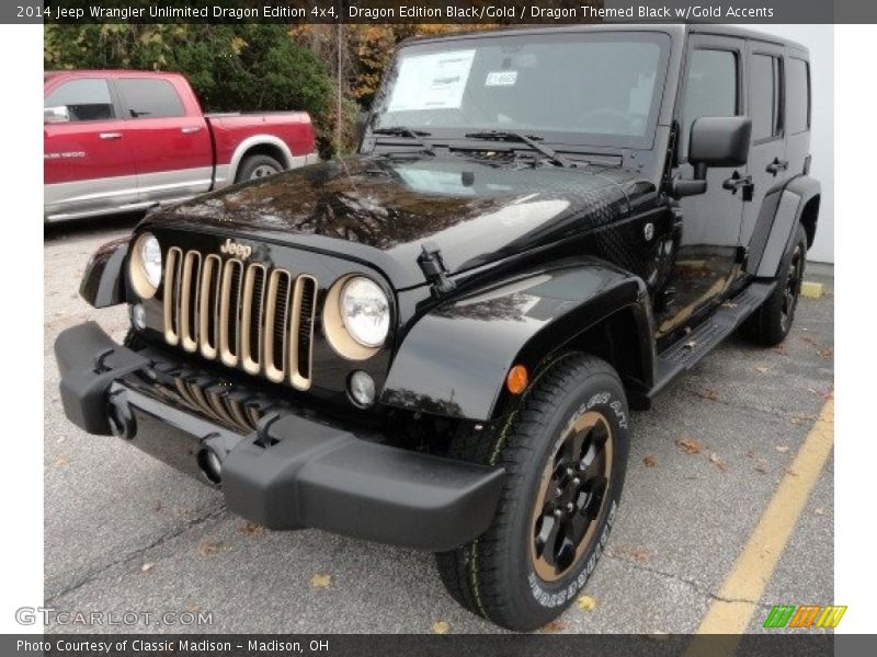 Dragon Edition Black/Gold / Dragon Themed Black w/Gold Accents 2014 Jeep Wrangler Unlimited Dragon Edition 4x4