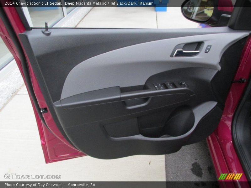 Deep Magenta Metallic / Jet Black/Dark Titanium 2014 Chevrolet Sonic LT Sedan
