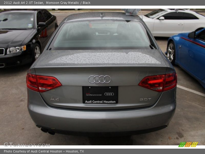 Monsoon Gray Metallic / Black 2012 Audi A4 2.0T Sedan
