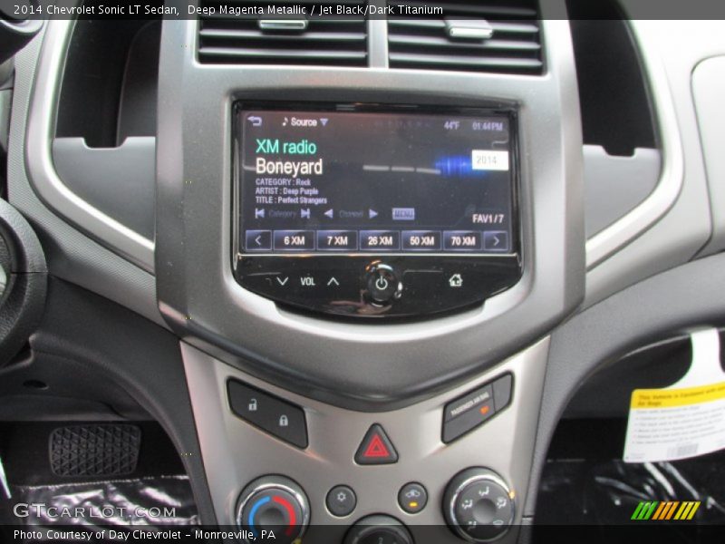 Deep Magenta Metallic / Jet Black/Dark Titanium 2014 Chevrolet Sonic LT Sedan