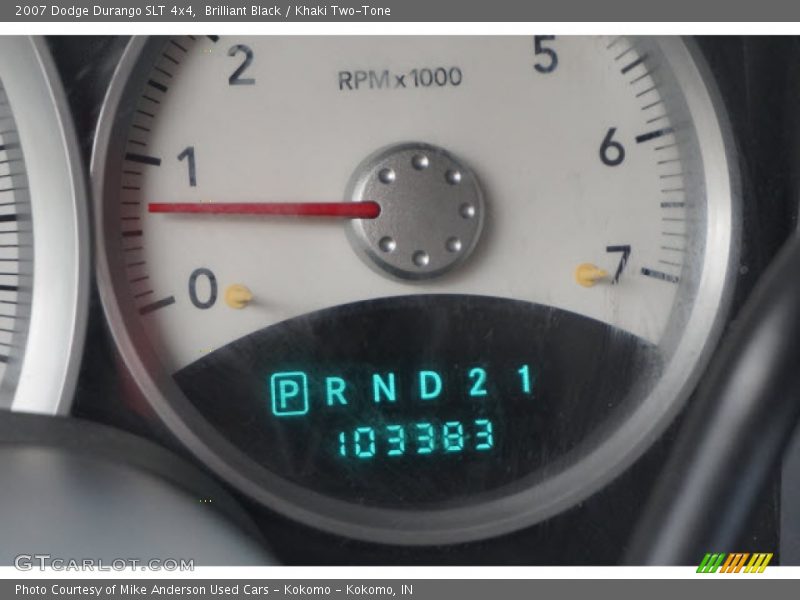 Brilliant Black / Khaki Two-Tone 2007 Dodge Durango SLT 4x4