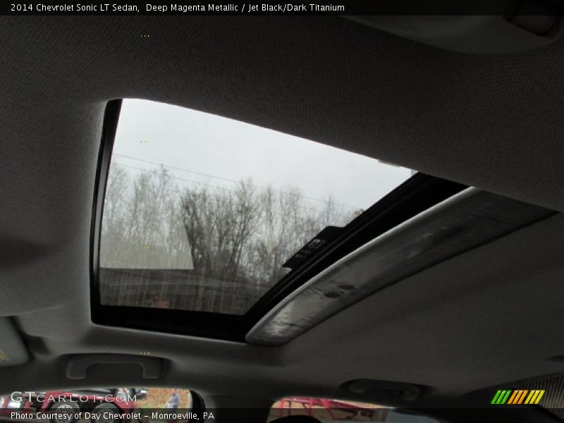 Deep Magenta Metallic / Jet Black/Dark Titanium 2014 Chevrolet Sonic LT Sedan