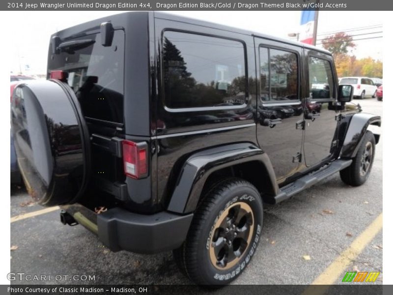 Dragon Edition Black/Gold / Dragon Themed Black w/Gold Accents 2014 Jeep Wrangler Unlimited Dragon Edition 4x4