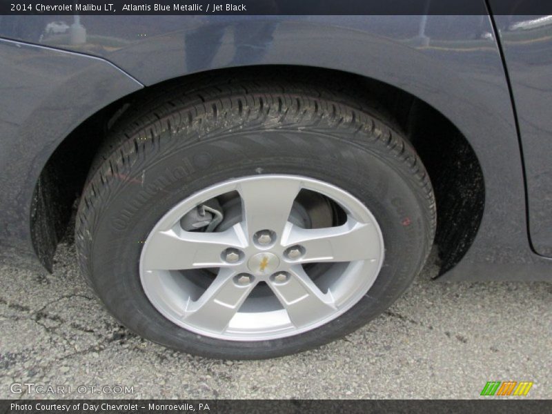 Atlantis Blue Metallic / Jet Black 2014 Chevrolet Malibu LT