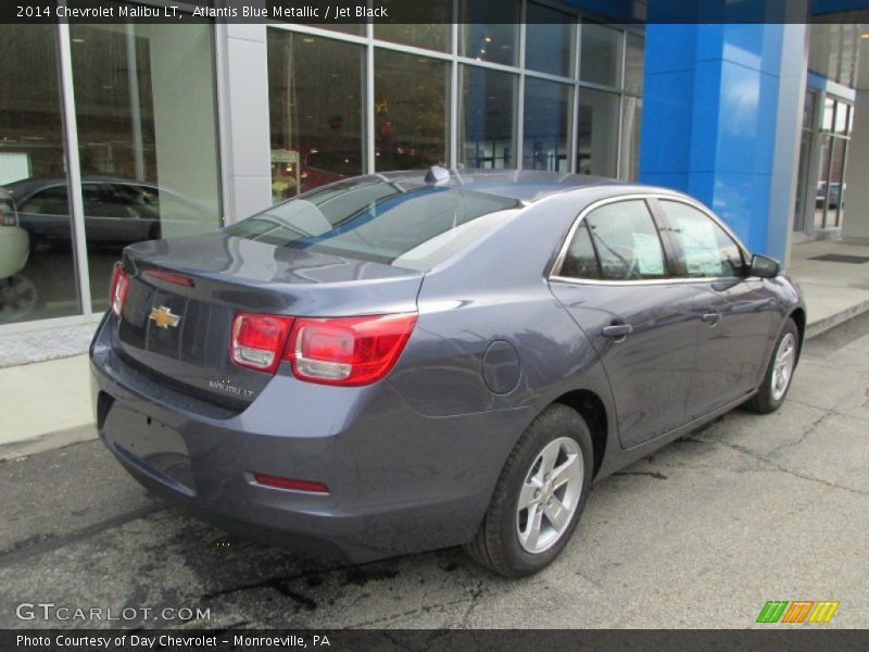 Atlantis Blue Metallic / Jet Black 2014 Chevrolet Malibu LT