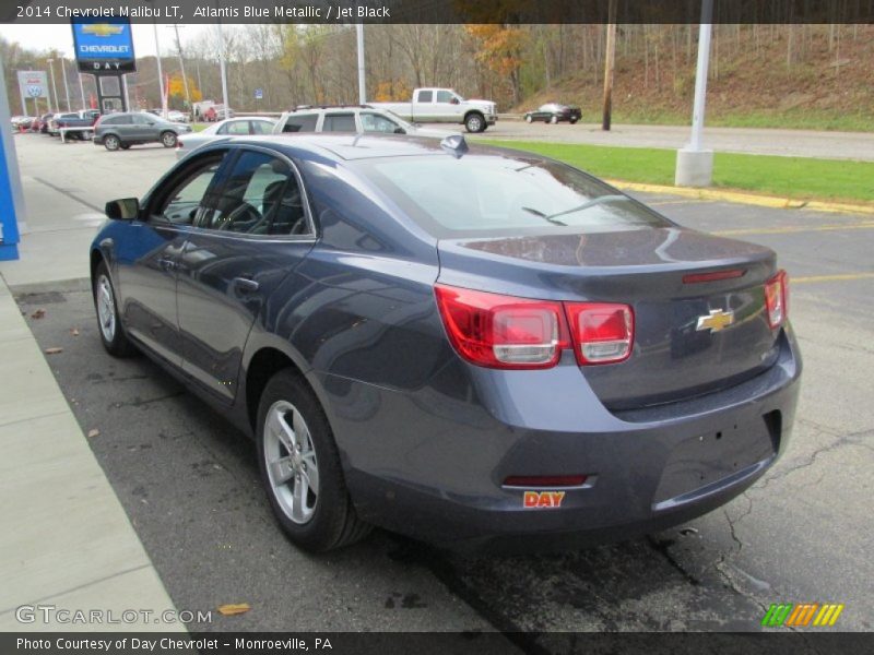Atlantis Blue Metallic / Jet Black 2014 Chevrolet Malibu LT