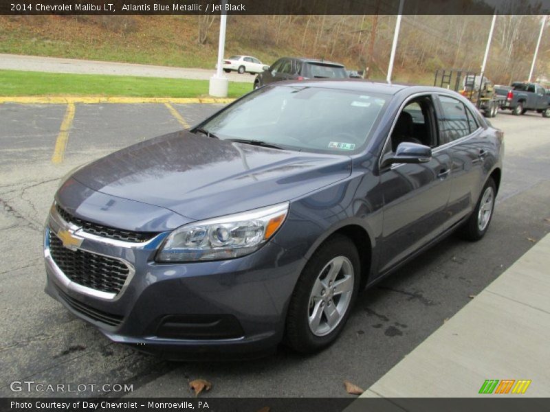Atlantis Blue Metallic / Jet Black 2014 Chevrolet Malibu LT