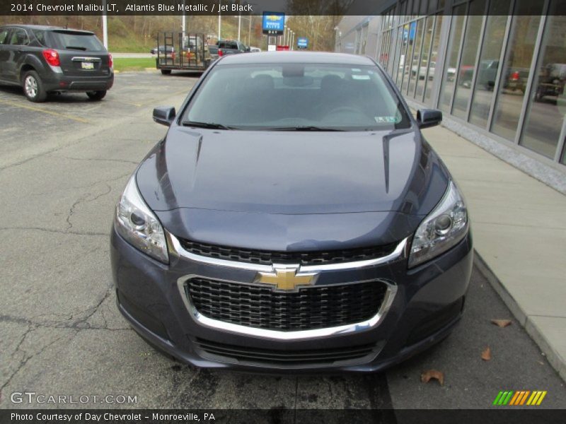 Atlantis Blue Metallic / Jet Black 2014 Chevrolet Malibu LT