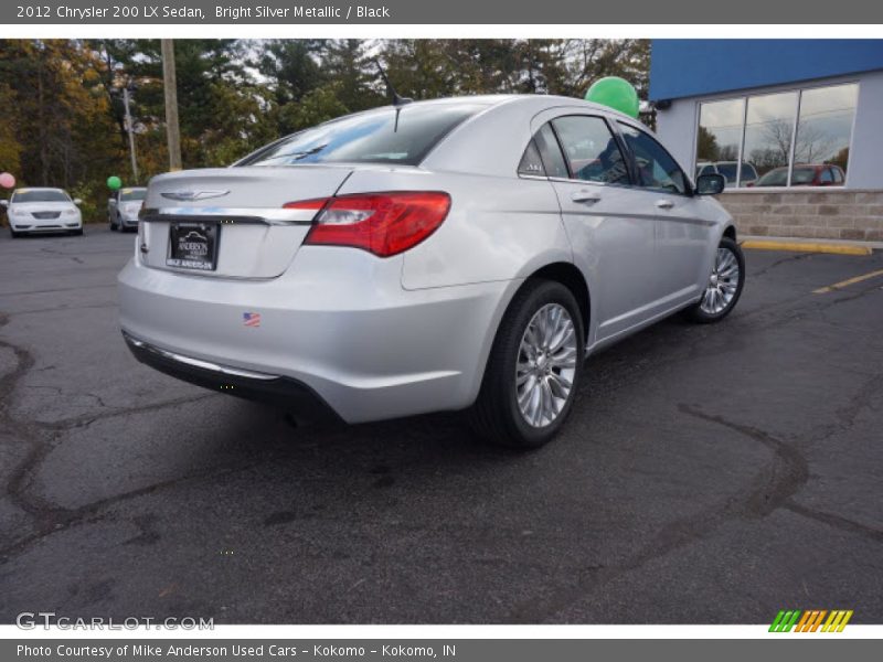 Bright Silver Metallic / Black 2012 Chrysler 200 LX Sedan