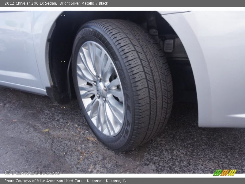 Bright Silver Metallic / Black 2012 Chrysler 200 LX Sedan