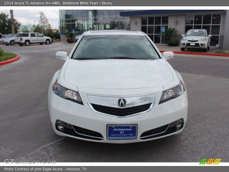 Bellanova White Pearl / Ebony 2014 Acura TL Advance SH-AWD