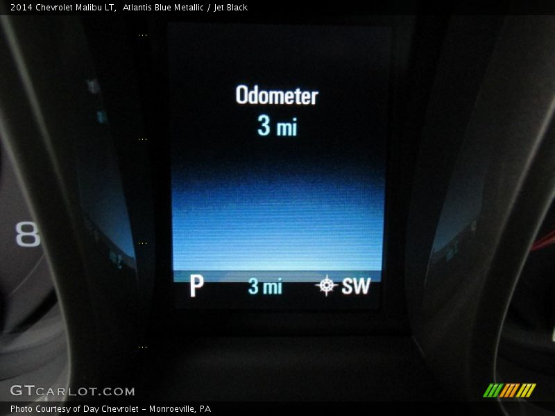 Atlantis Blue Metallic / Jet Black 2014 Chevrolet Malibu LT