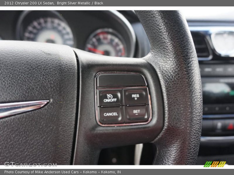 Bright Silver Metallic / Black 2012 Chrysler 200 LX Sedan