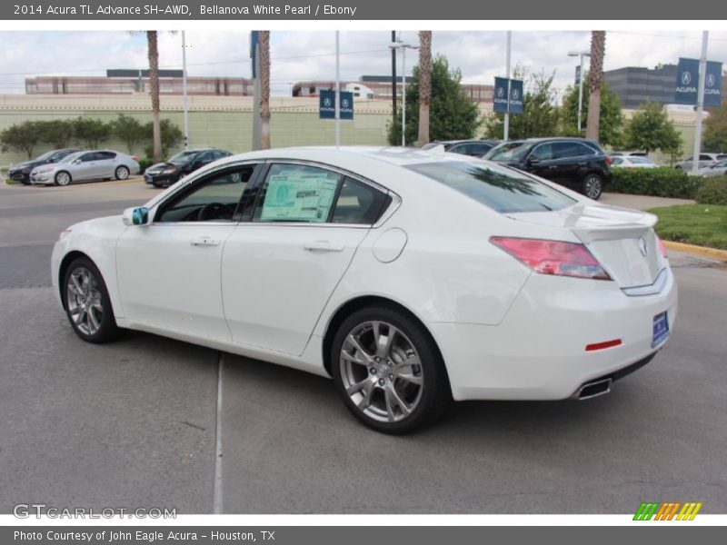 Bellanova White Pearl / Ebony 2014 Acura TL Advance SH-AWD