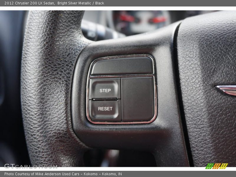 Bright Silver Metallic / Black 2012 Chrysler 200 LX Sedan