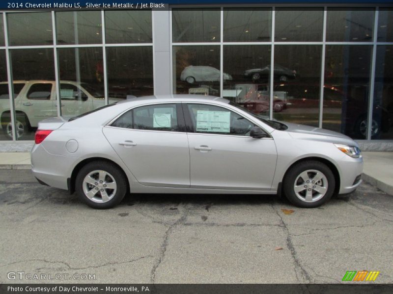 Silver Ice Metallic / Jet Black 2014 Chevrolet Malibu LS