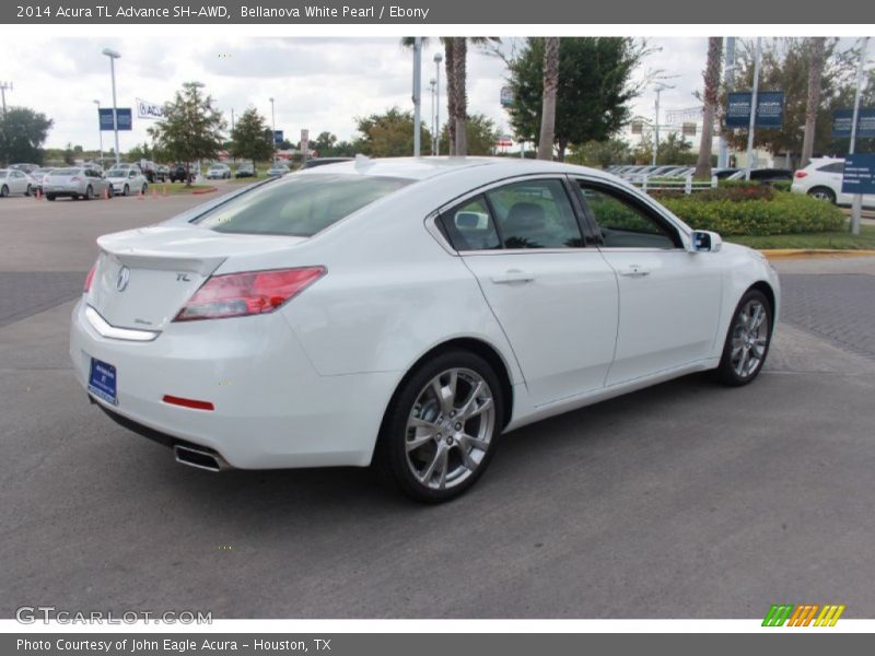 Bellanova White Pearl / Ebony 2014 Acura TL Advance SH-AWD