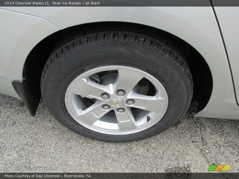 Silver Ice Metallic / Jet Black 2014 Chevrolet Malibu LS