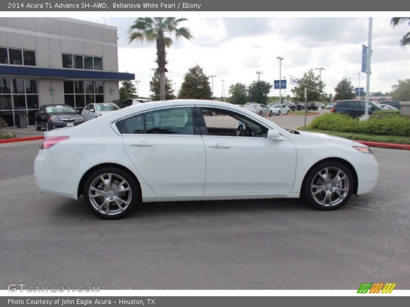 Bellanova White Pearl / Ebony 2014 Acura TL Advance SH-AWD