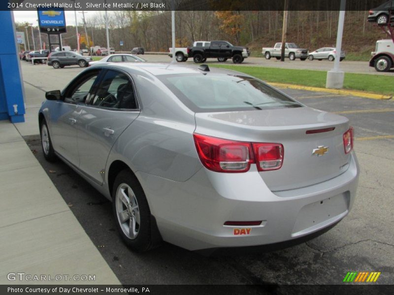 Silver Ice Metallic / Jet Black 2014 Chevrolet Malibu LS
