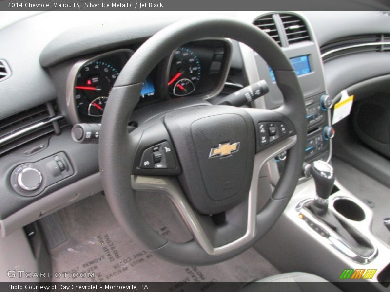 Silver Ice Metallic / Jet Black 2014 Chevrolet Malibu LS